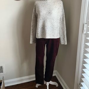LOFT Burgundy Skinny Pants